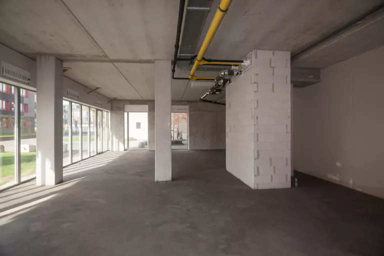 Unfinished building interior